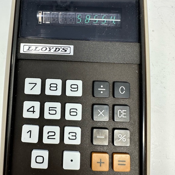 Vintage Lloyd's Calculator Accumatic 30 EH-9036 With Case Tested Works! Clean Z0 - Picture 4 of 5